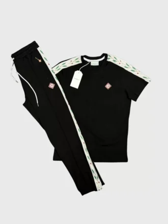 CASABLNC T-shirt'lü Eşofman Takımı - Siyah