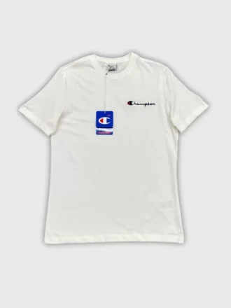 CHMPN İşleme Logo T-shirt – Beyaz