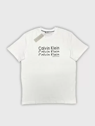 CK Half Letter T-shirt - Beyaz