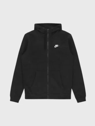 Club Fleece Full-zip Hoodie – Siyah