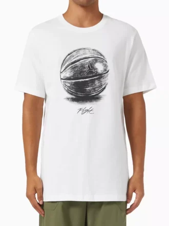 JRDN Flight Ball T-shirt - Beyaz