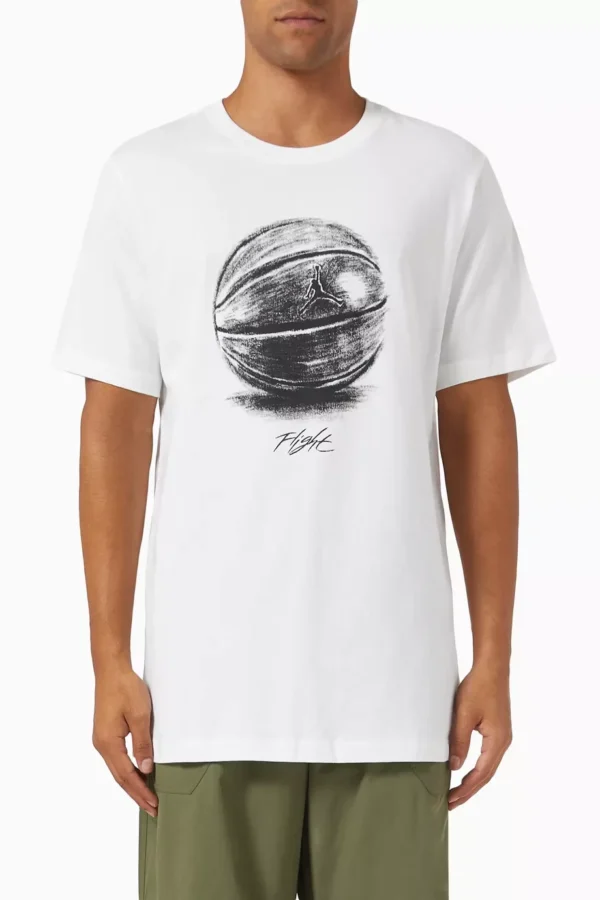JRDN Flight Ball T-shirt - Beyaz