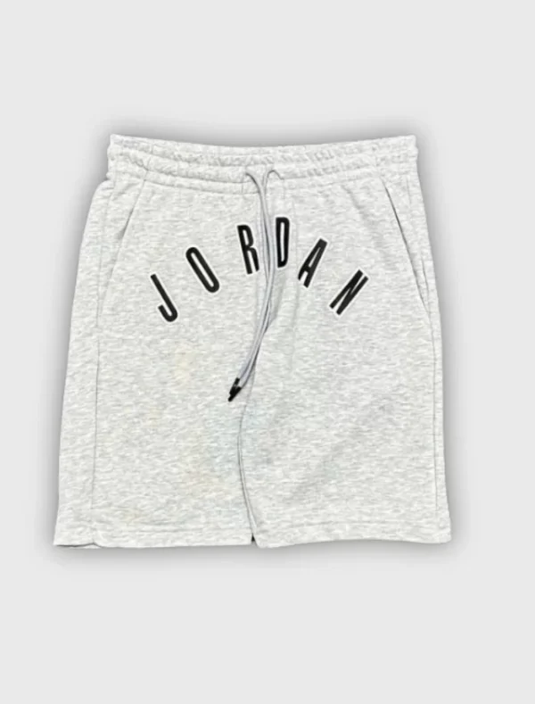 JRDN Front Printed Şort – Gri
