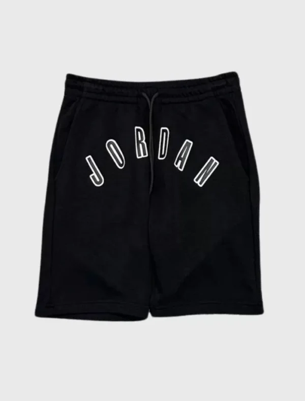 JRDN Front Printed Şort – Siyah