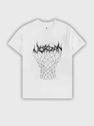 JRDN Mesh Graphic T-shirt - Beyaz