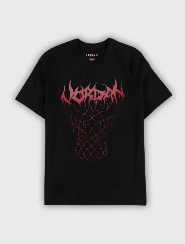 JRDN Mesh Graphic T-shirt - Siyah
