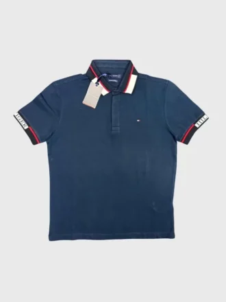TOMMY H. Neck Smb Polo T-shirt – Lacivert