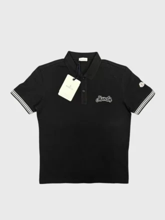 MNCLR Script Polo T-shirt – Siyah