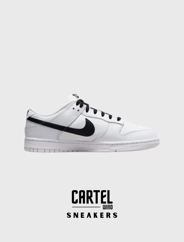 N Dunk Low Sneaker – White / Black Logo