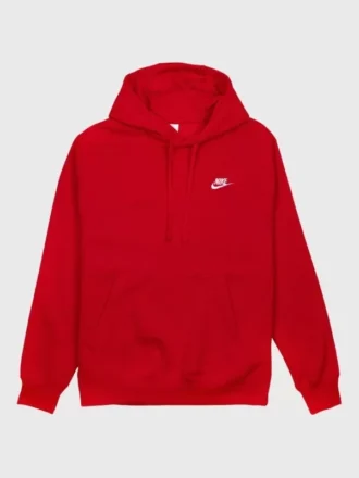 NSW Club Fleece Kapüşonlu Hoodie – Kırmızı