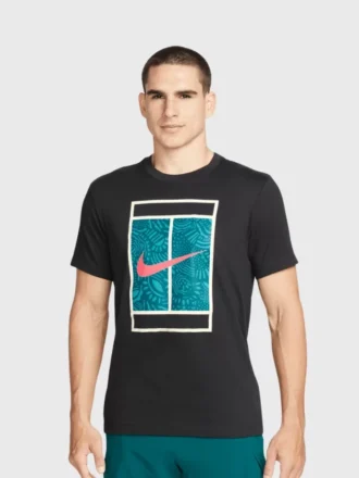 NSW Court Tennis T-shirt - Siyah
