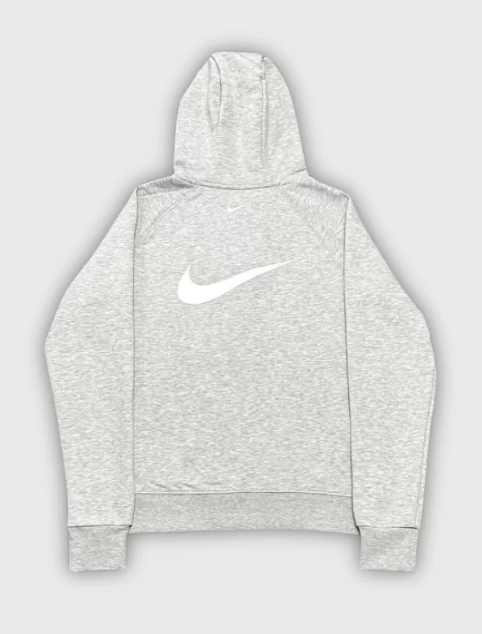 NSW Double Swoosh Full-Zip Hoodie – Gri - Görsel 2