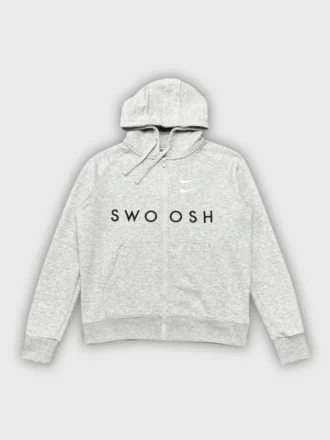 NSW Double Swoosh Full-Zip Hoodie – Gri