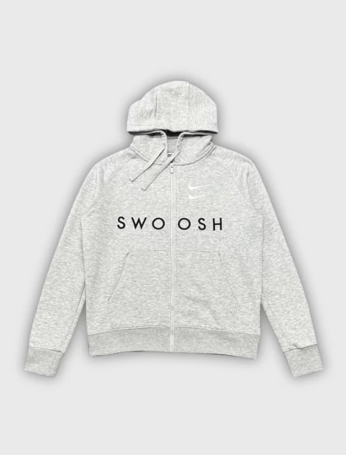 NSW Double Swoosh Full-Zip Hoodie – Gri