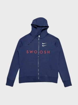 NSW Double Swoosh Full-Zip Hoodie – Lacivert