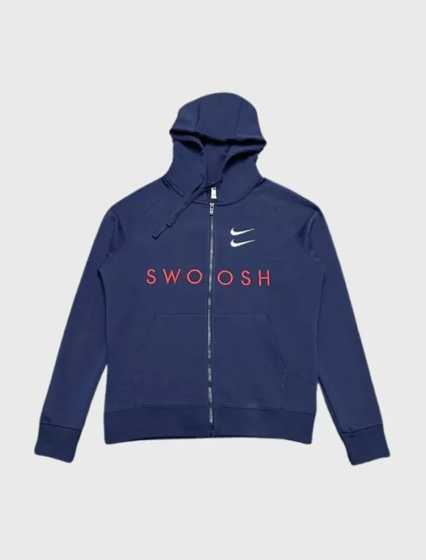 NSW Double Swoosh Full-Zip Hoodie – Lacivert