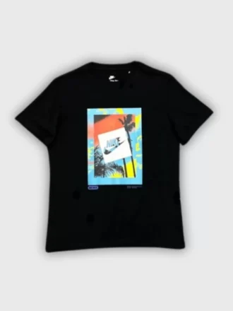 NSW Heatwave Palm Graphic T-shirt – Siyah
