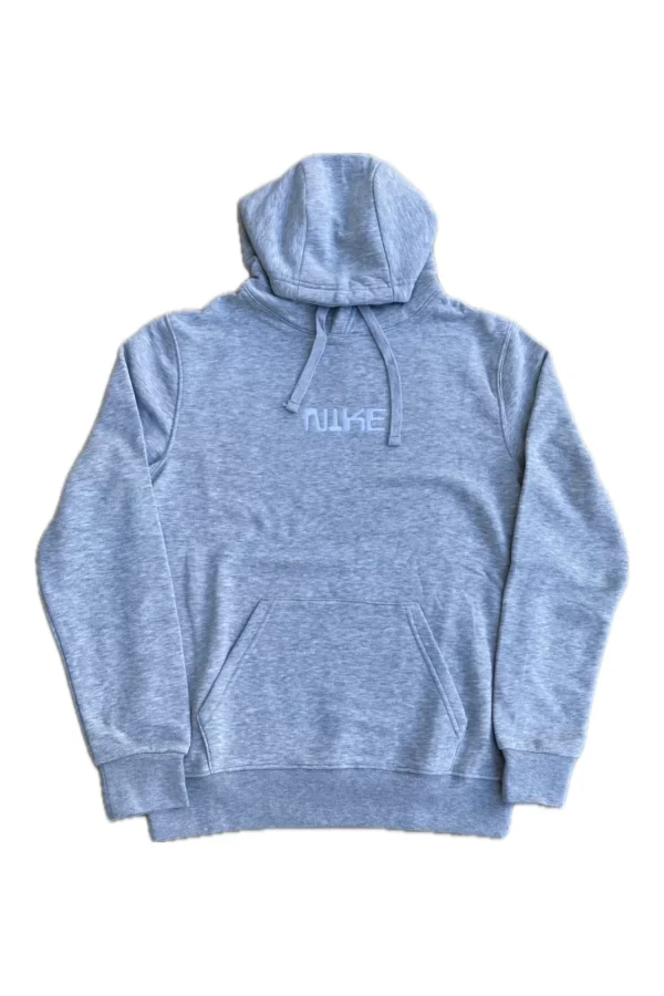 NSW NK Font Kapüşonlu Hoodie – Gri