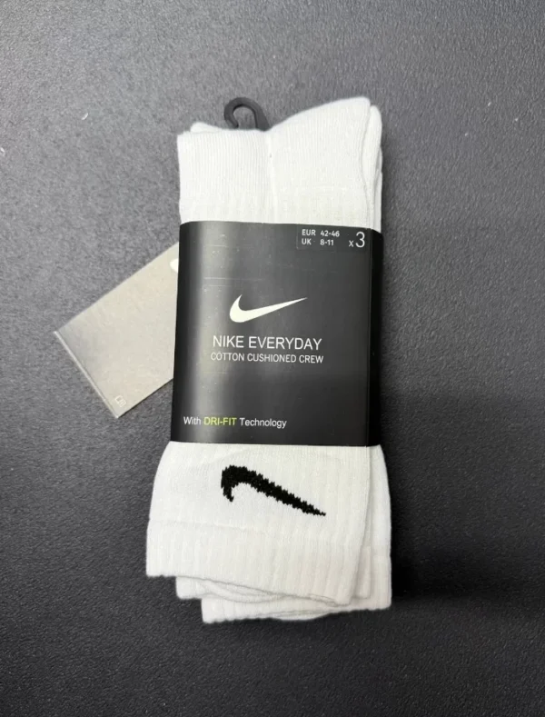 NSW Tennis DriFit 3'lü Çorap - Beyaz