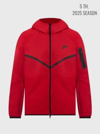 Tech Fleece 5th GEN Full-Zip Hoodie – Kırmızı