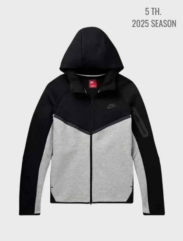 Tech Fleece 5th GEN Full-Zip Hoodie – Siyah/Gri