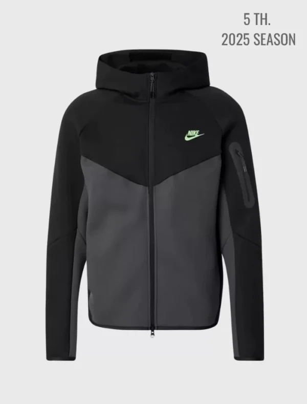 Tech Fleece 5th GEN Full-Zip Hoodie – Siyah/Yeşil