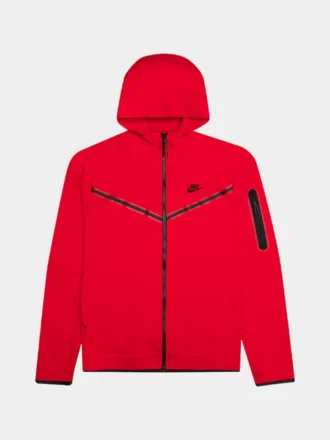 Tech Fleece Full-zip Hoodie - Kırmızı