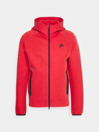 Tech Fleece Windrunner (Yeni) Full-Zip Hoodie – Kırmızı
