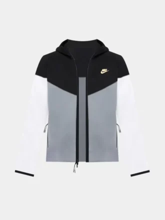Tech Fleece Windrunner (Yeni) Full-Zip Hoodie – Siyah/G/W/Gold