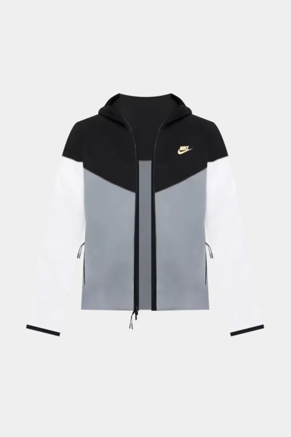 Tech Fleece Windrunner (Yeni) Full-Zip Hoodie – Siyah/G/W/Gold