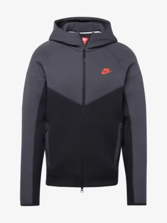 Tech Fleece Windrunner (Yeni) Full-Zip Hoodie – Smoke/Orange