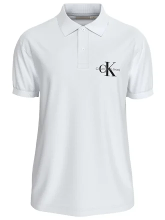 Calvin K. Onlogo Polo T-shirt – Beyaz
