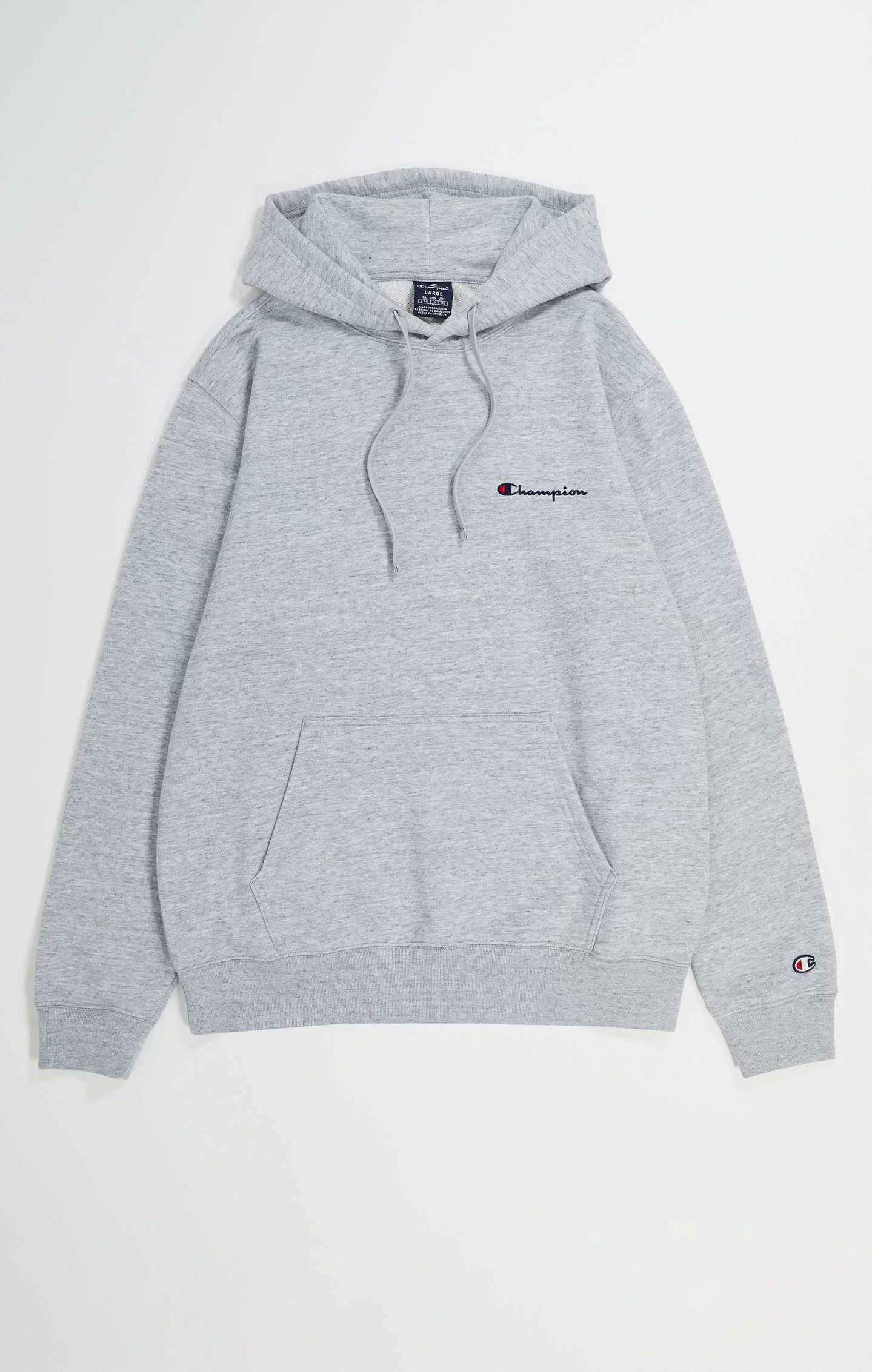 CHMPN Basic Logo Hoodie - Gri