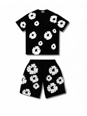Denim Tears T-shirt & Şort Takımı - Siyah