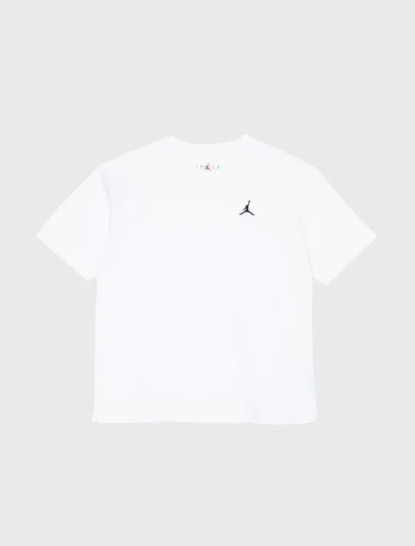 JRDN Basic İşleme Logo T-shirt - Beyaz