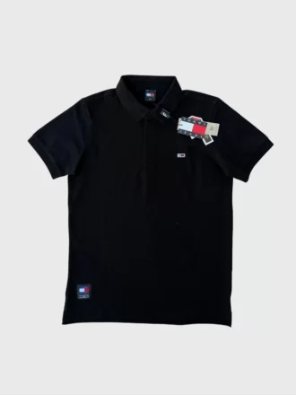 TOMMY H. Frame Polo T-shirt – Siyah