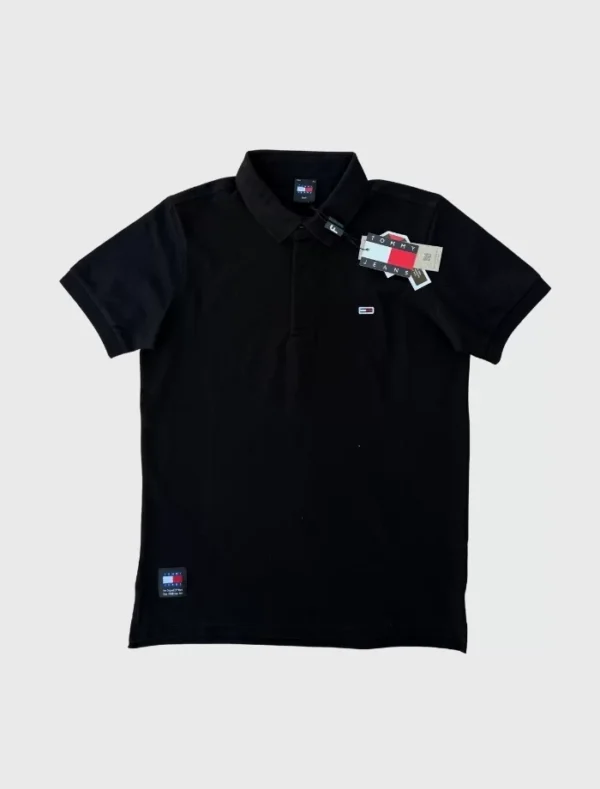 TOMMY H. Frame Polo T-shirt – Siyah