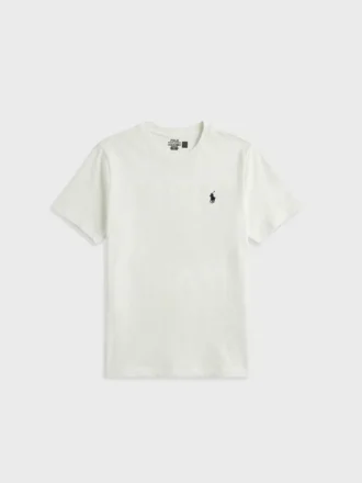 Ralph L. Basic İşleme Logo T-shirt - Beyaz