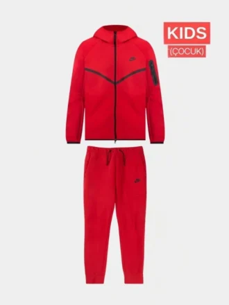 Tech Fleece 5th Çocuk Eşofman Takımı - Kırmızı