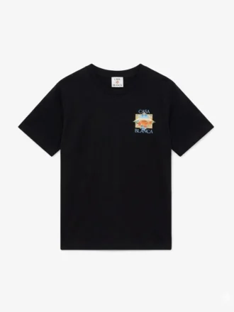 CASABLNC Baskılı 4532 T-shirt - Siyah