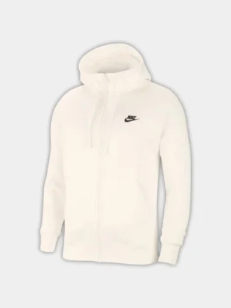 Club Fleece Full-zip Hoodie – Ekru