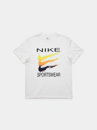 NSW Three Color Swoosh T-shirt - Beyaz