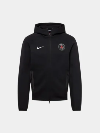 Paris PSG x Tech Fleece Full-Zip Hoodie – Siyah